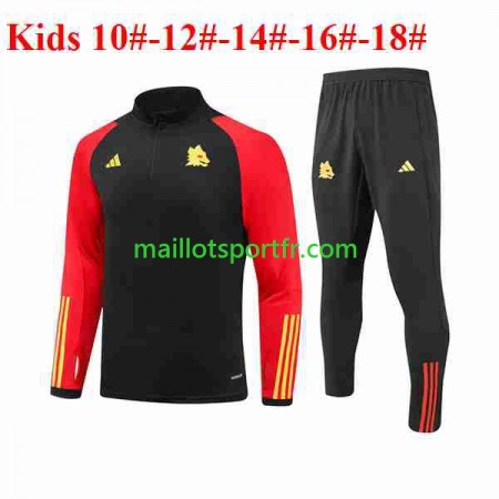 AS Roma Enfant Ensemble Sweat d'entrainement Noir 2023/24 AS Roma Enfant Ensemble Sweat d'entrainement Noir 2023/24